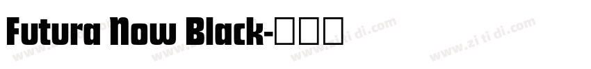 Futura Now Black字体转换